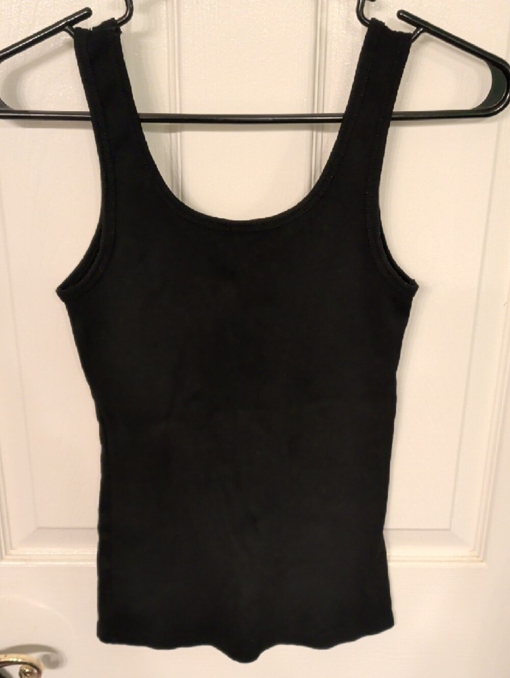 Black Ribbed Tank Top - Picture 2 of 3